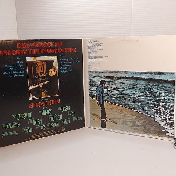Elton John ~ Don't Shoot Me I'm only the Piano Player (Vinyl LP, 1973) gatefold - Picture 2 of 5